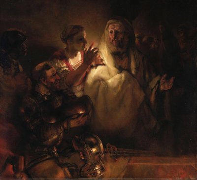 Verloochening van Sint Petrus door Rembrandt van Rijn